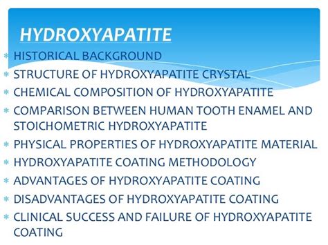  Hydroxyapatite: Vật liệu sinh học đột phá cho ngành y và nha khoa hiện đại!